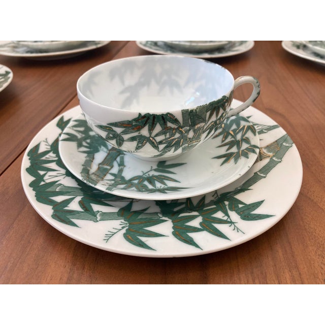 Mid 20th Century Vintage Japanese Porcelain Tea Service- 29 Pieces For Sale - Image 5 of 14