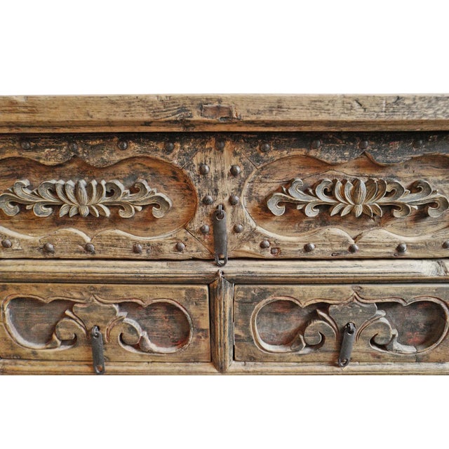 Wood Mid 20th Century Vintage Shanxi Entry Console Table For Sale - Image 7 of 8