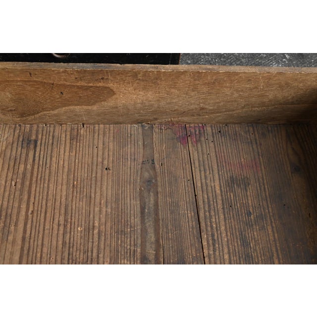 Antique Japanese Wooden Drawer Chest / Edo Period, 1770s / Rare Inscribed Piece For Sale - Image 15 of 18