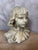 1950s Cement Bust of Girl, 1950s For Sale - Image 5 of 12