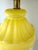 Boho Chic Vintage Mid-Century Ceramic Table Lamps in Sunny Yellow, a Pair For Sale - Image 3 of 11