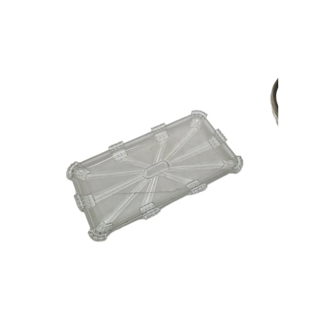 Polish Art Deco Tray by Zawiercie Glassworks, 1930s, in Very Good conditions. Designed 1920 to 1949 I have official proof...