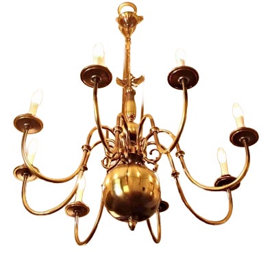 Flemish 8-Armed Chandelier For Sale