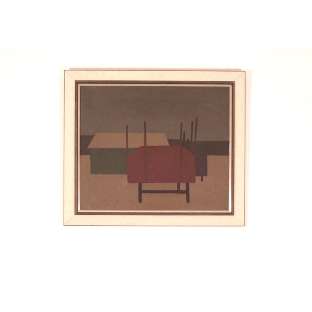 Arne Olsson, Partition, 1960s, Oil & Acrylic on Canvas, Framed For Sale - Image 5 of 17