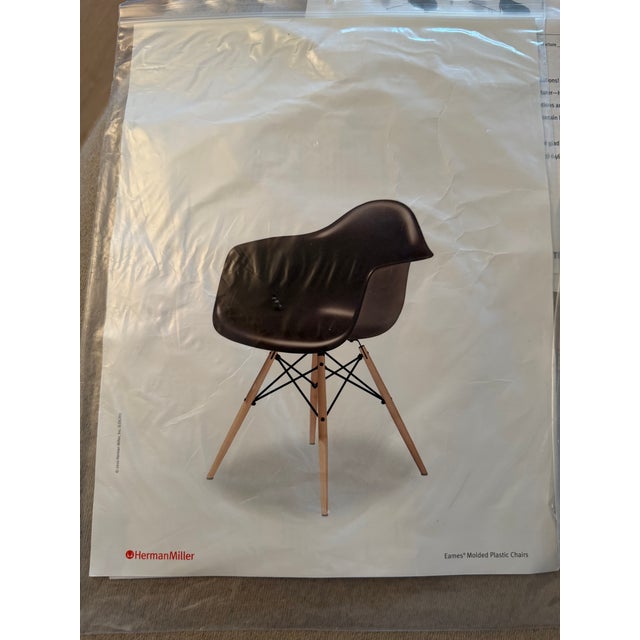 2010s Herman Miller Eames Molded Plastic Dining Chairs (Complete Set of 8) For Sale - Image 5 of 5