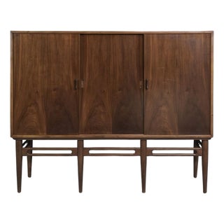 Mid 20th Century Danish Model 90 Highboard by Illum Wikkelsø, Attributed For Sale