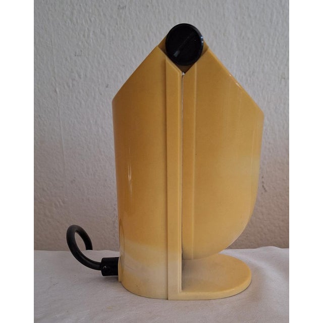 Vintage German Table Lamp in Yellowed Plastic by Brilliant, 1970s For Sale - Image 4 of 8