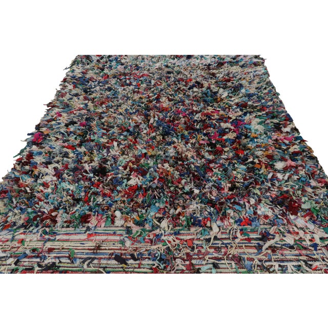 Traditional 1950s Vintage Azilal Moroccan Rug With High Pile by Rug & Kilim For Sale - Image 3 of 7