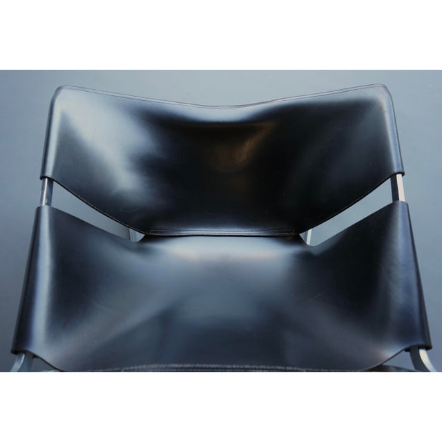 Model F444 Lounge Chair with Black Leather Seat by Pierre Paulin for Artifort, 1970s For Sale - Image 14 of 18
