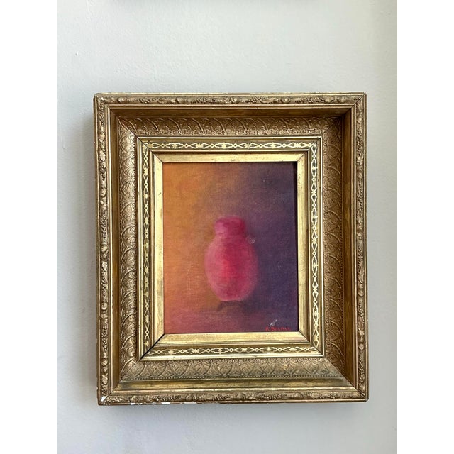 Inject a burst of artistic energy and vintage flair into your decor with this original Abstract Expressionist still life...