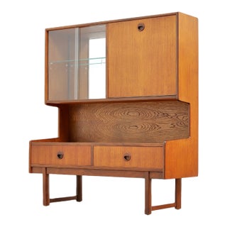 1960S Mid Century Display Case China Cabinet by Turnidge of London For Sale