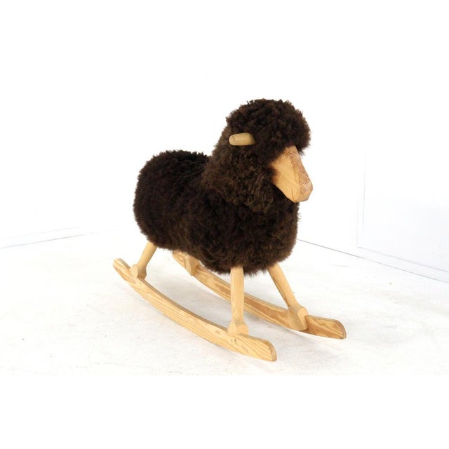 Swing Sheep in Wool from Povl Kjer, Denmark, 1980s For Sale - Image 10 of 14