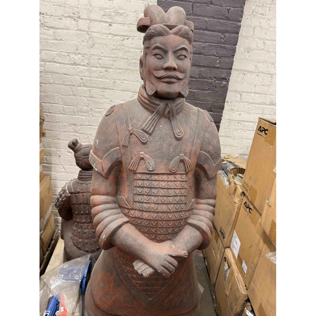 Chinese Terracotta Warrior's Army Qin Shi Huang Officer & Soldier Life Size For Sale In New York - Image 6 of 8