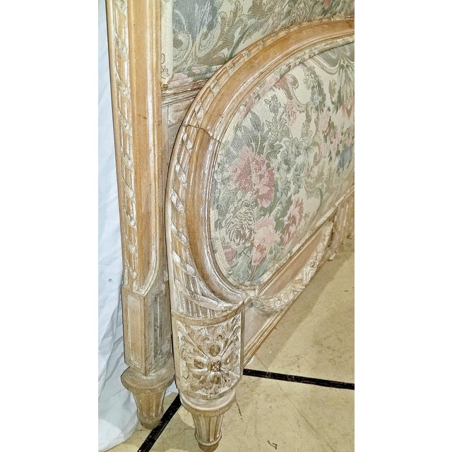 French 19c L. XVI Style Bed, Queen Size For Sale - Image 9 of 12