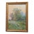Antique French Signed Watercolor Landscape With Country Path, Gilt Frame, Circa 1900 For Sale