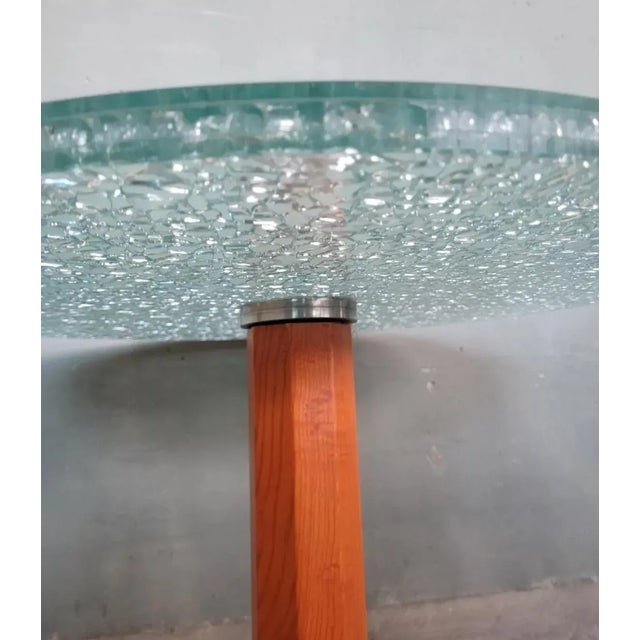 Wood Coffee Table in Glass For Sale - Image 7 of 9