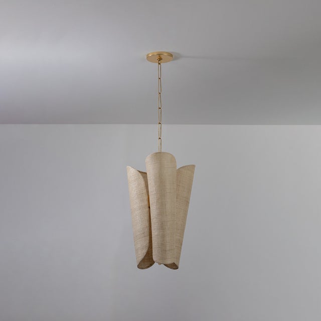 Marrying organic aesthetics with contemporary design, the raffia panels of Springhill envelop the warm, inviting light...