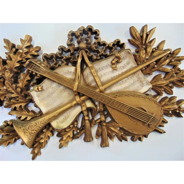 Italian Mid 20th Century Italian Style Musical Themed Wall Art For Sale - Image 3 of 5