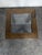 Square Wood End Table with Glass Top, 1980s For Sale - Image 4 of 8