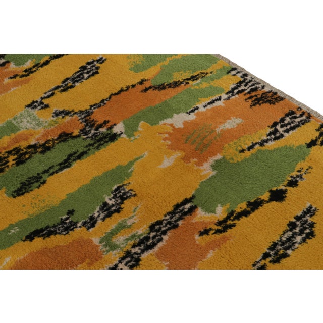 Textile Vintage Zeki Müren Signed Art Deco Rug With Abstract Patterns, From Rug & Kilim For Sale - Image 7 of 7