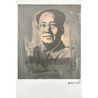 After Andy Warhol, Mao Zedong Grey-Beige, 1980s, Lithograph For Sale