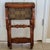Wood Late 20th Century Curule Style Carved Wood Stool Collapsible X Base Fabric Seat For Sale - Image 7 of 10