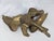 Vintage Solid Brass Eagle Sculpture on Branch Pedestal Base, 19" Wingspan For Sale - Image 4 of 14