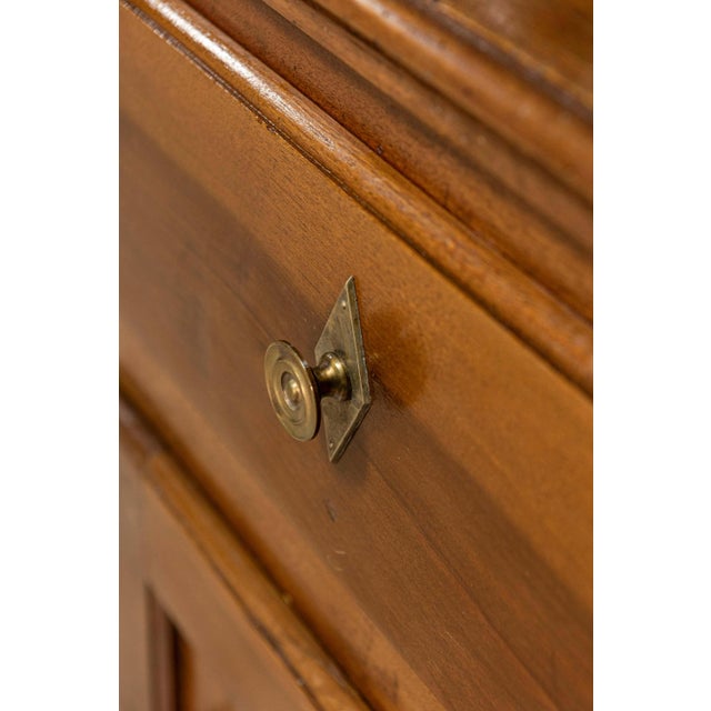 Brown Italian Early 19th Century Walnut Three Drawers over Two Doors Buffet For Sale - Image 8 of 16