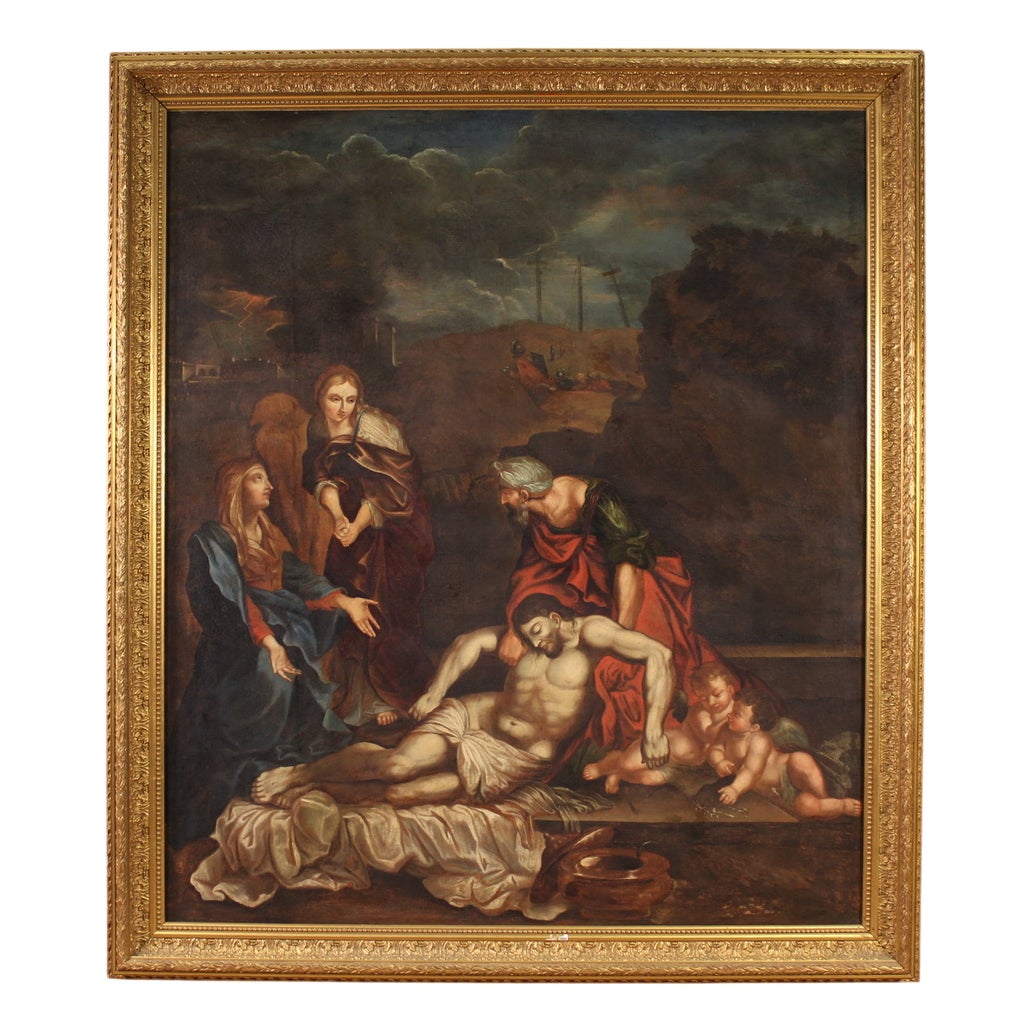 Italian Artist, Lamentation Over the Dead Christ, 1660, Oil on Canvas ...