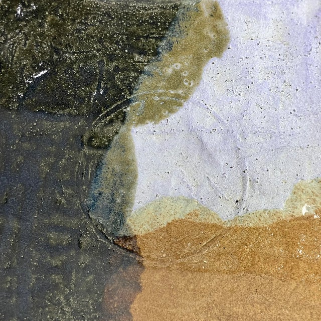 1970s Vintage Pair of Raymonde Desabres Postmodernist Ceramic Candleholders For Sale In Philadelphia - Image 6 of 11