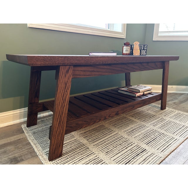 This is not mass-produced furniture. This coffee table is a handcrafted piece, built by a skilled craftsman using premium...