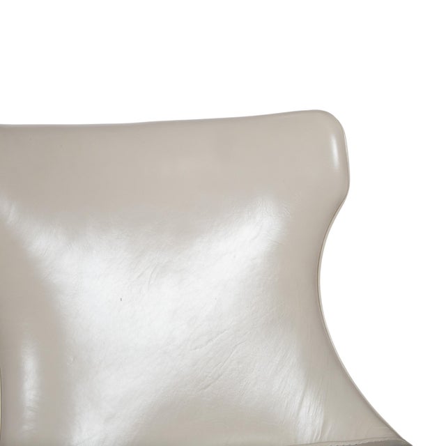 Modern Leather Paloma Chairs in Beige and Chrome from Baxter, Set of 8 For Sale - Image 3 of 13