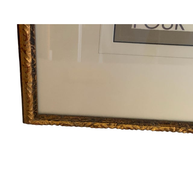 Vintage Framed Art Deco Print - "Pour Moi... De l'Eau Minérale" by Paul Iribe (Bar Nicolas) 1980s-2000s For Sale In Palm Springs - Image 6 of 9
