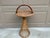 Mid-Century Modern Mid-Century Palm Beach Bamboo & Woven Rattan Drinks Table With Carrying Handle For Sale - Image 3 of 12