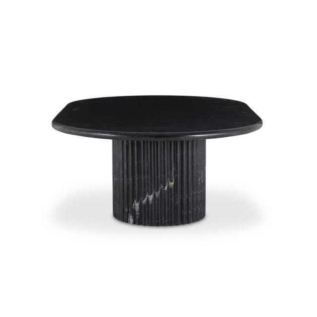 Contemporary Four Hands Oranda Coffee Table - Black Marble For Sale - Image 3 of 8