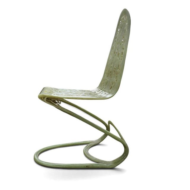 Plastic / polyester hand made chair / 1990s .testament--apollo-down-carrot:hover .hover-fill { fill: var(--accordion-...