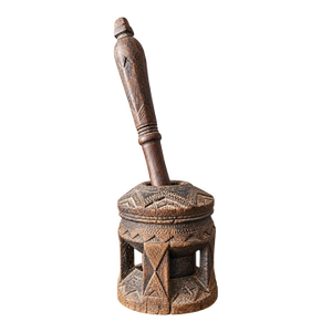 Antique Arabian Bedouin Coffee Mihbaj (Mortal & Pestle, Bedouin Coffee Ritual)