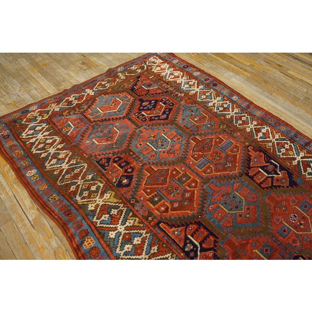 19th Century W. Persian Kurdish Carpet ( 5'' x 10'6'' - 152 x 320 ) For Sale - Image 9 of 12