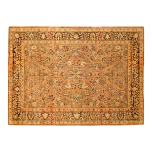 Vintage Persian Sarouk Oriental Rug, in Room Size, with Intricate Floral Design