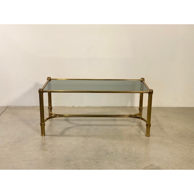 Brass Coffee Table, 1960s For Sale - Image 4 of 12