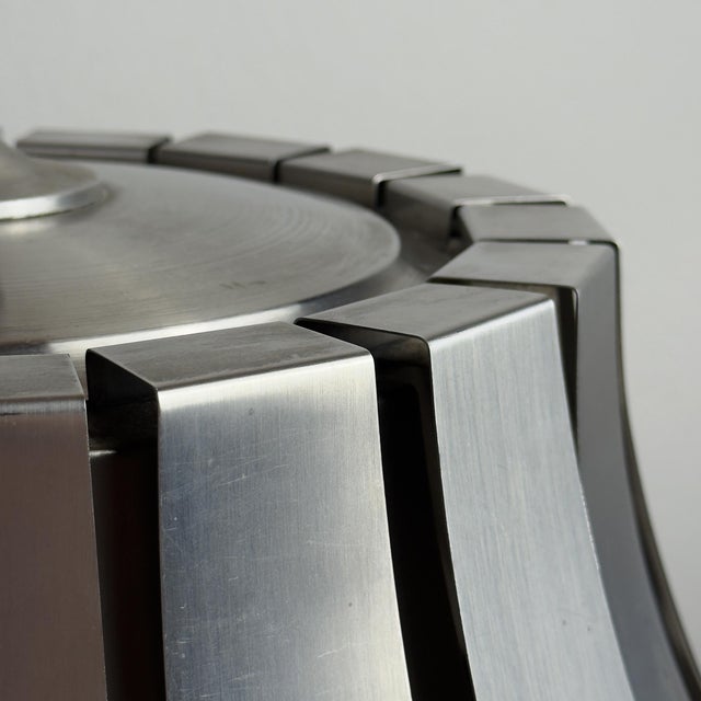 Vintage Metal Pendant Lamp attributed Elio Martinelli for Martinelli Luce, Italy, 1960s For Sale - Image 18 of 18