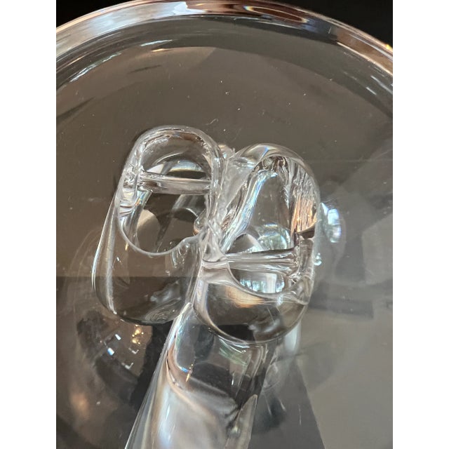 Transparent Mid-Century Steuben Art Glass Vase For Sale - Image 8 of 11