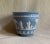 Mid-Century Wedgwood Blue Jasperware Cache Pot - Classical Design For Sale - Image 6 of 7
