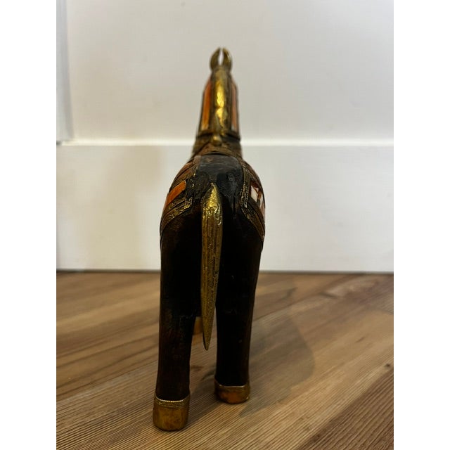 Vintage Handcarved Marwari Horse For Sale - Image 10 of 10