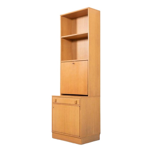 Vintage Swedish Oak Bar Cabinet, 1970s For Sale