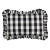 Contemporary Schumacher Camden Cotton Check 20" Lumbar Pillow in Black & White For Sale - Image 3 of 3