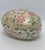 Shabby Chic Vintage Black Bird Mold Inc. Hand Painted Multicolored Ceramic Egg Shaped Lidded Box For Sale - Image 3 of 13