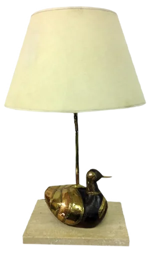 Brass Duck Lamp, 1970s