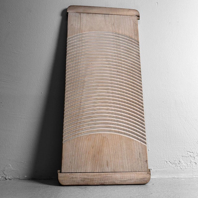Handcrafted Wooden Washboard, Japan, 1950s For Sale - Image 9 of 9