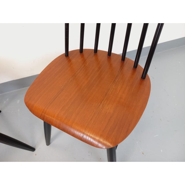 Vintage Scandinavian Fanett Chairs by Ilmari Tapiovaara, 1960s, Set of 2 For Sale - Image 13 of 15